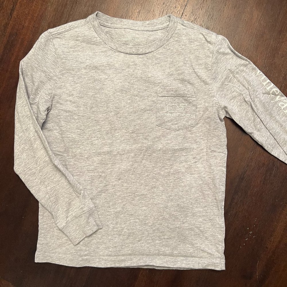 Boys long sleeve Vineyard Vines grey shirt